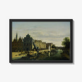 De Waag (Weighing House) and Crane on the Spaarne, Haarlem by Gerrit Berckheyde - thumbnail_1_bf_66fc1c528213847b6f357909